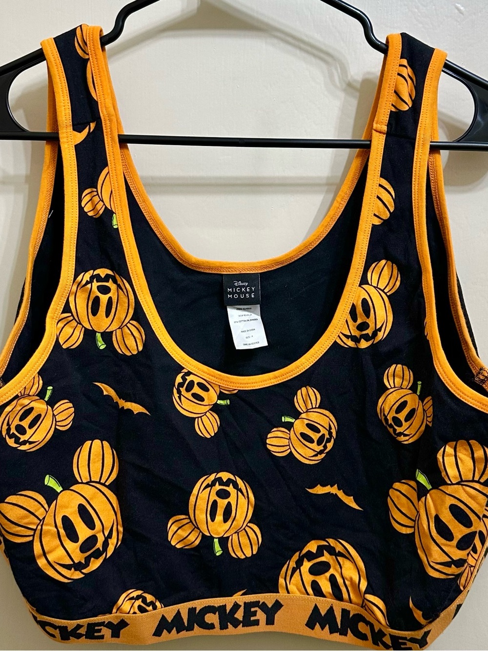 Torrid Halloween Mickey Mouse Bra SZ 4